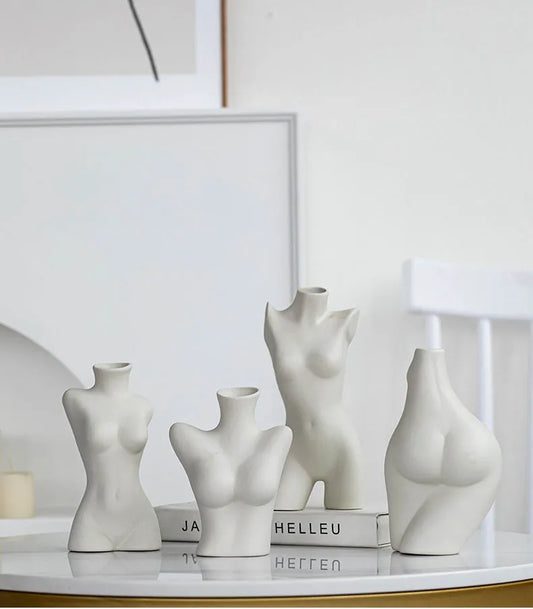 Nude Figures Porcelain Female Body Vases