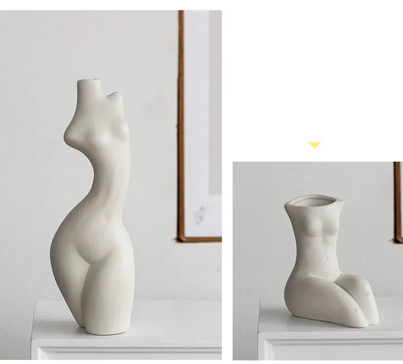 Nude Figures Porcelain Female Body Vases