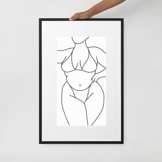 Curvy - Framed Poster